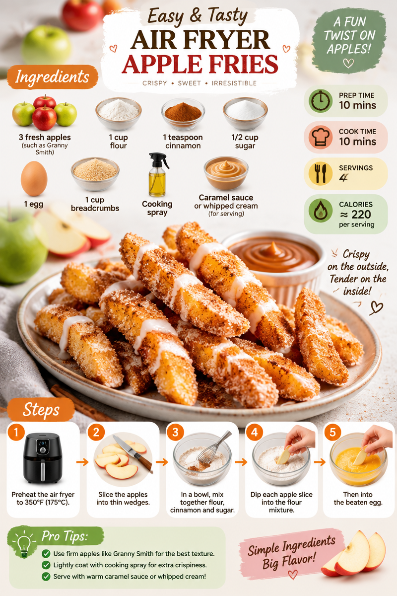 Air Fryer Apple Fries