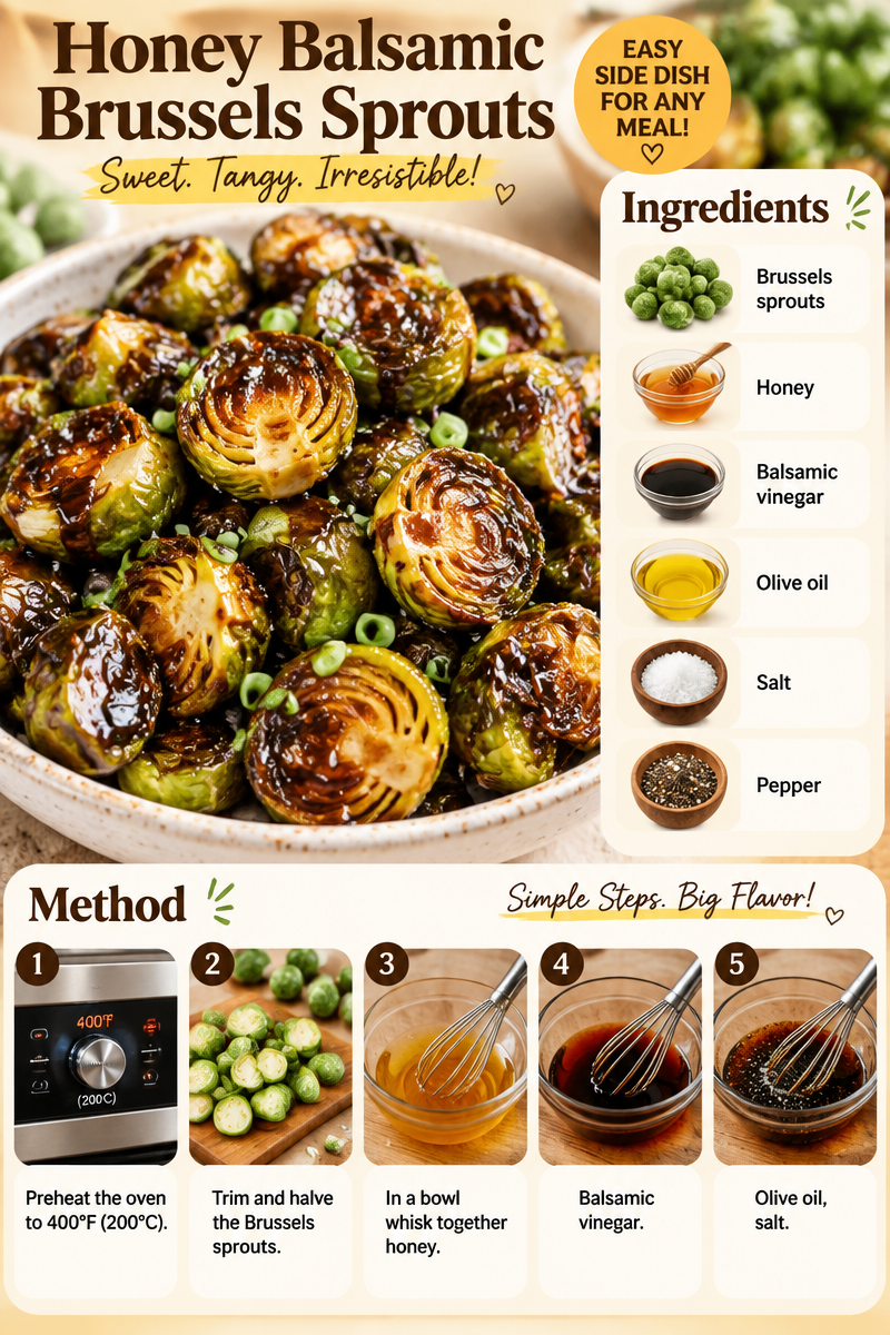 Honey Balsamic Brussels Sprouts