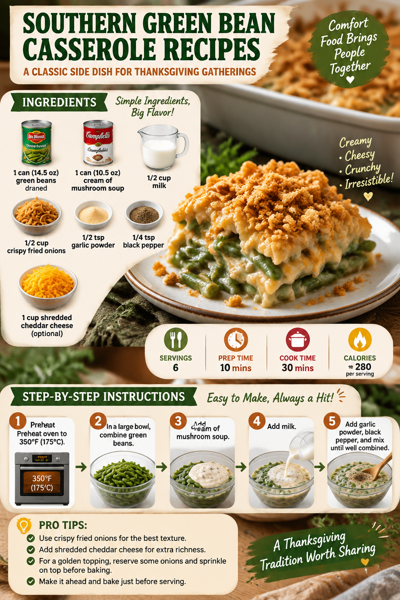 Best Southern Green Bean Casserole Recipes for Thanksgiving Gatherings