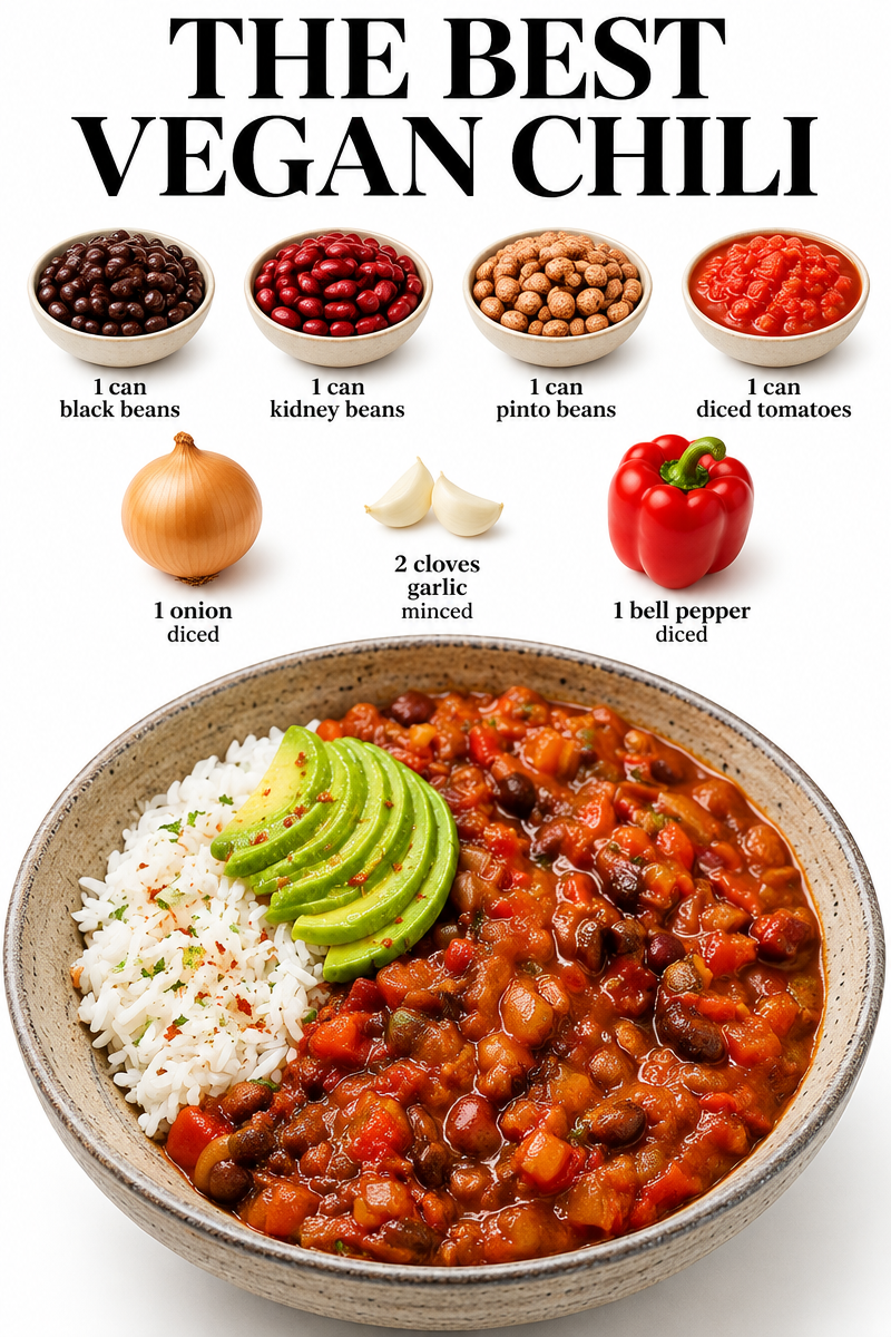 THE BEST VEGAN CHILI