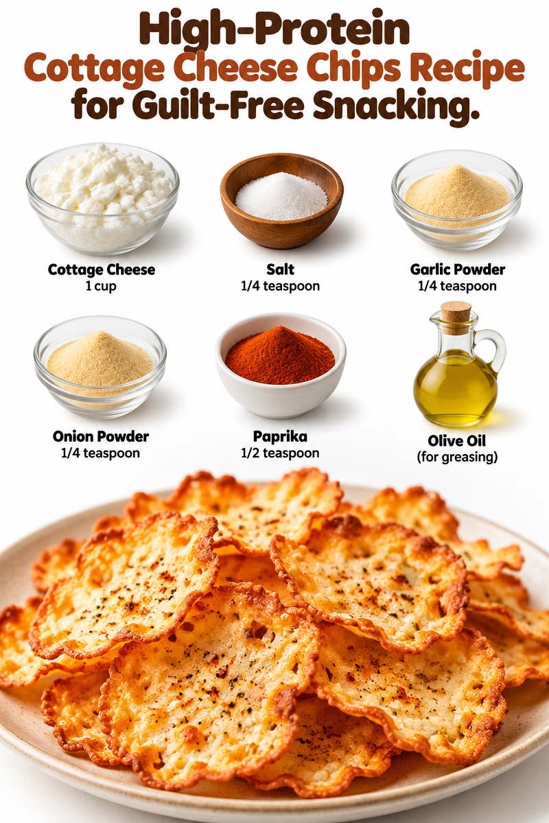 High-Protein Cottage Cheese Chips Recipe for Guilt-Free Snacking