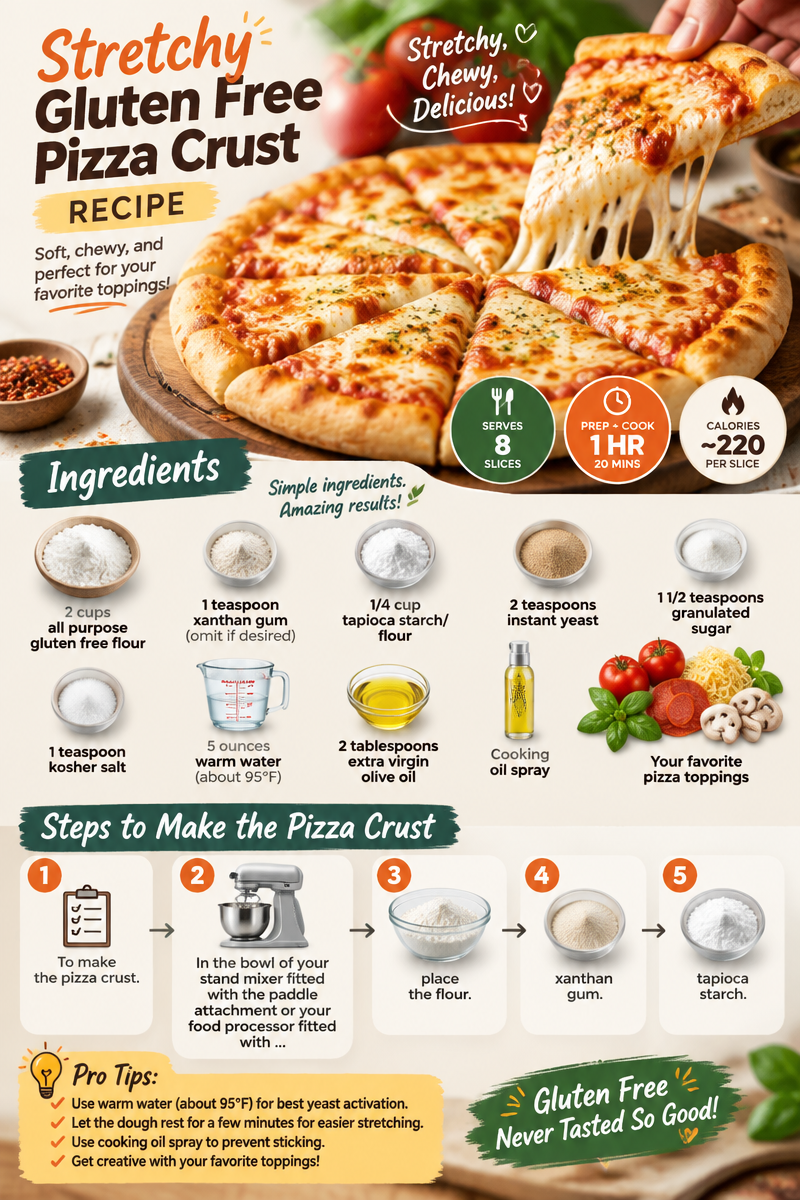 Stretchy Gluten Free Pizza Crust Recipe