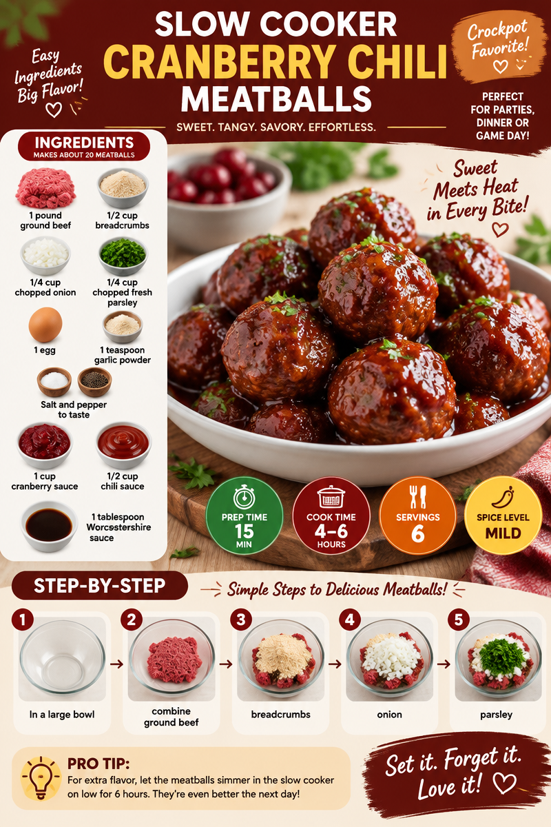 Slow Cooker Cranberry Chili Meatballs | Chili Cranberry Crockpot Meatballs, Crockpot Cranberry Balsamic Meatballs, Cranberry Chili Sauce Meatballs