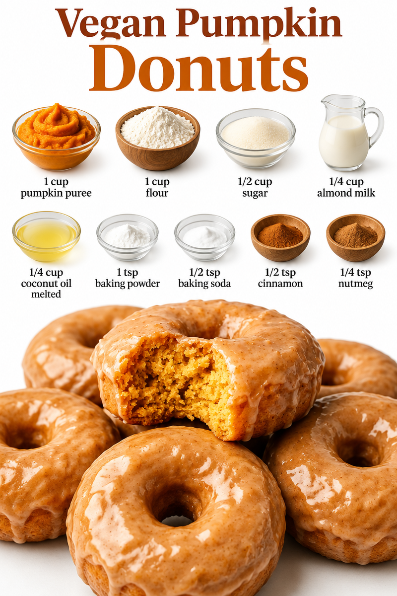 Vegan Pumpkin Donuts