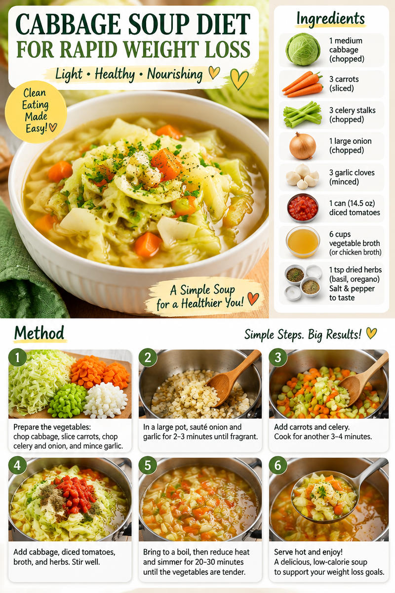 Cabbage Soup Diet For Rapid Weight Loss