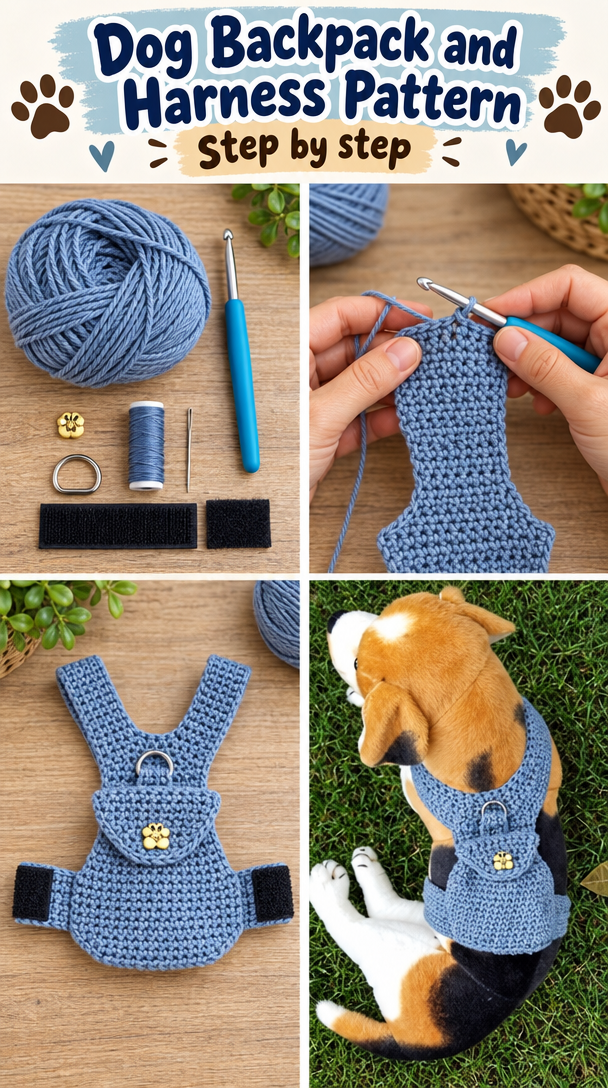Dog Backpack and Harness Pattern 5 Dog Backpack and Harness pattern by Sharon E. Santorum