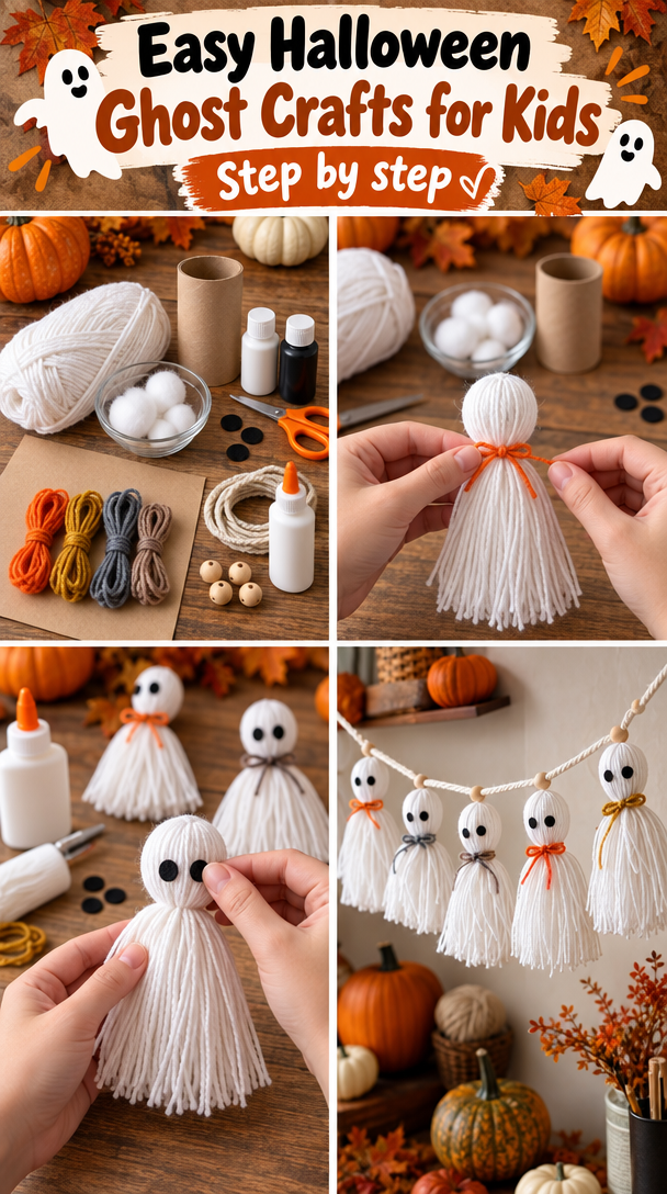 13 Easy Halloween Ghost Crafts for Kids