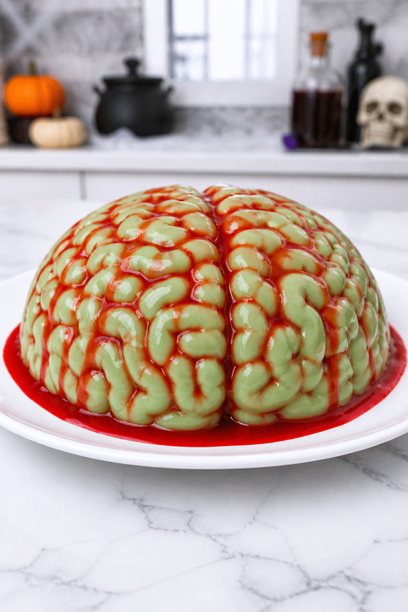 Halloween Zombie Brain Jello Mold
