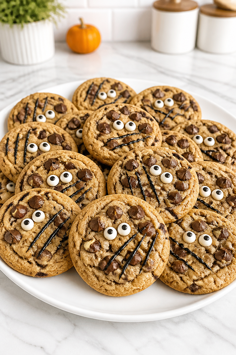 Halloween Werewolf Chocolate Chip Cookie