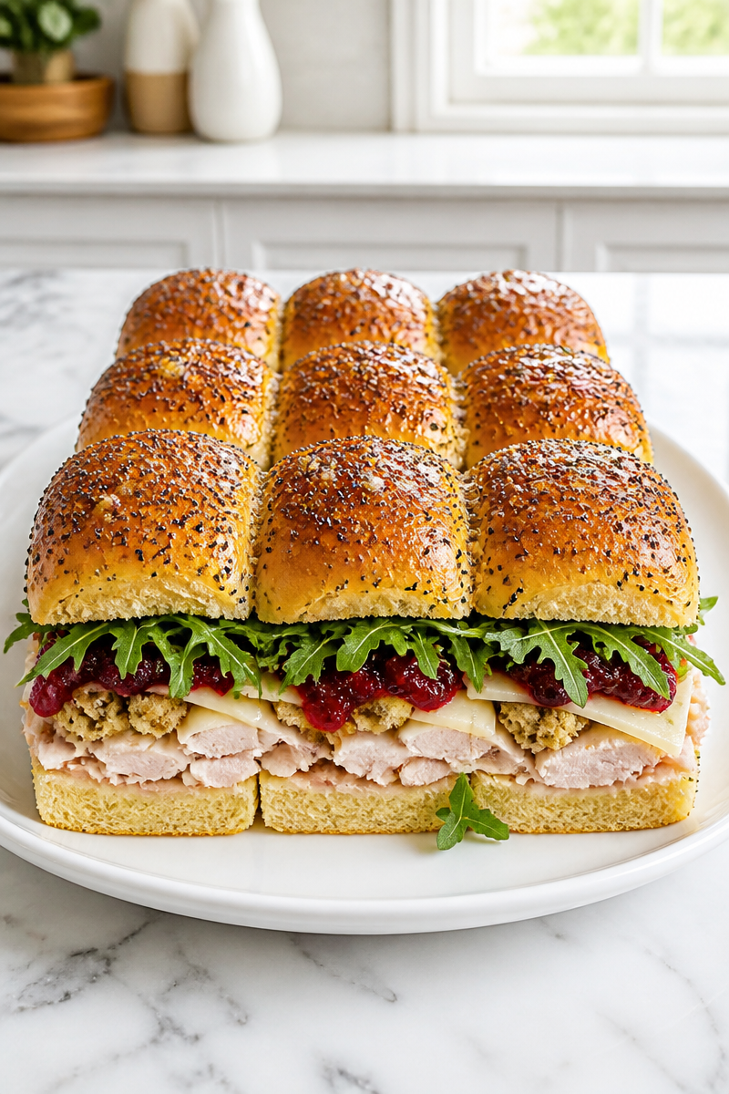 Thanksgiving Leftover Turkey Slider Bar
