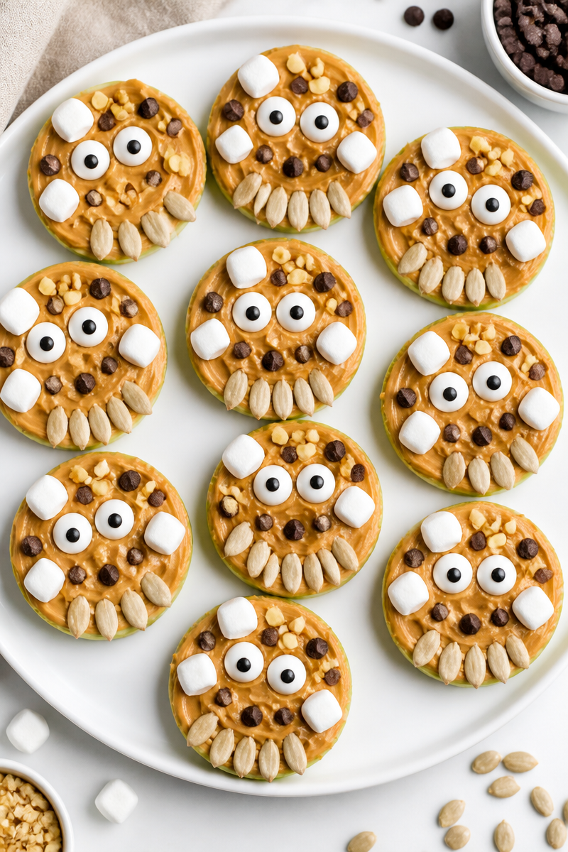 Candy Apple Slice Monster Bites