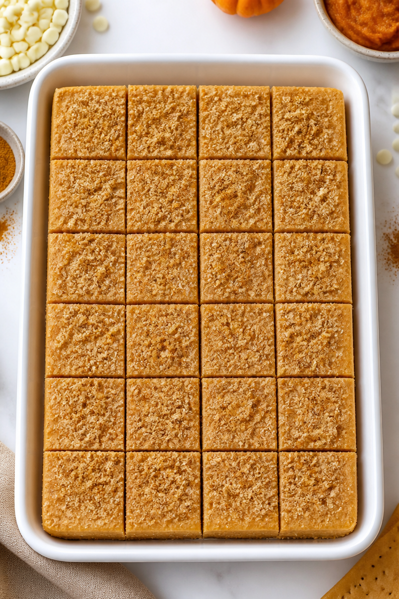 Pumpkin Spice White Chocolate Fudge