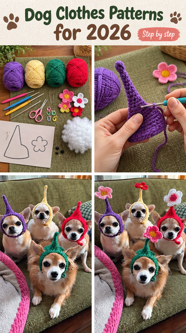 Dog Clothes Patterns for 2026 6 Trendy Dog Clothes Patterns and Crochet Pet Clothes Patterns Ideas for 2025