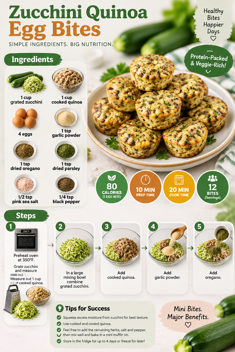 Zucchini Quinoa Egg Bites