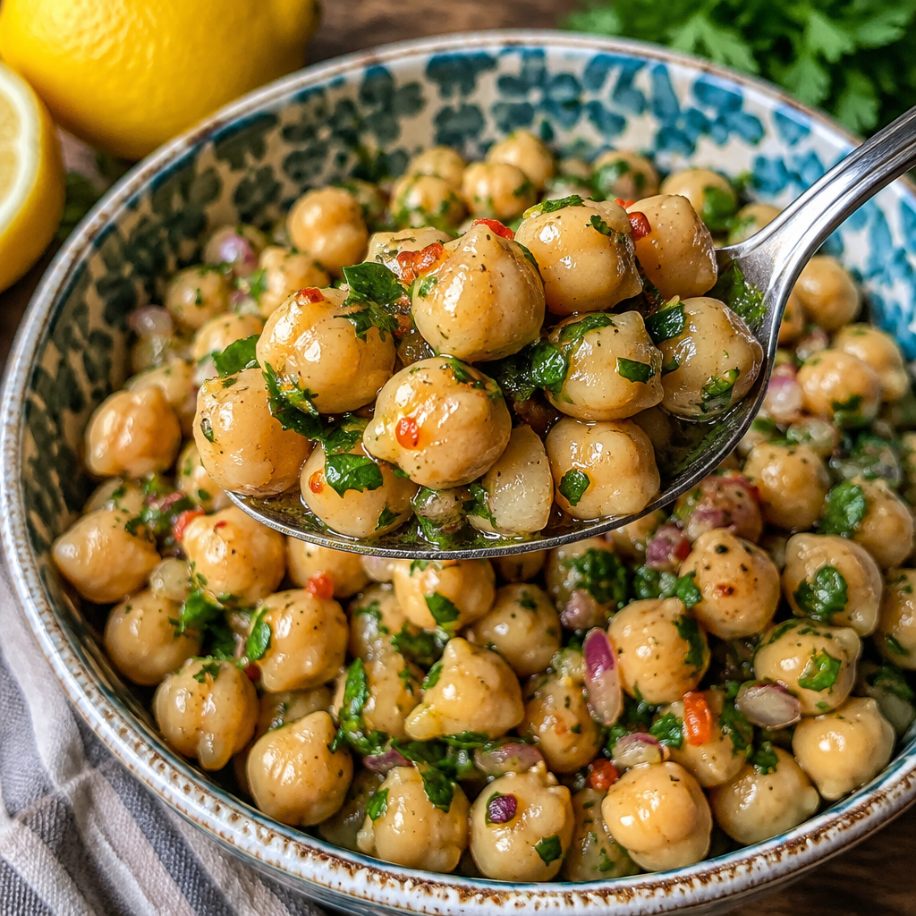 Easy Lemon Herb Chickpea Salad