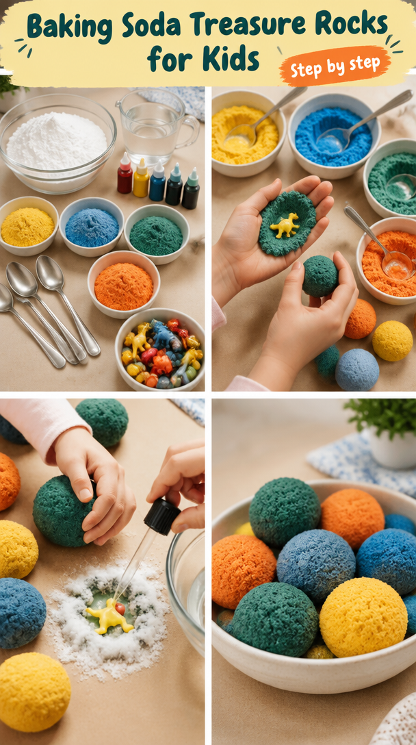 Baking Soda Treasure Rocks – Fizzy Fun for Kids 