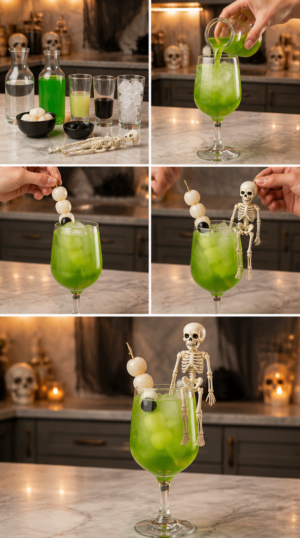 Monster Mash Cocktail Recipe | Easy Spooky Halloween Drink - Styled By Daisies