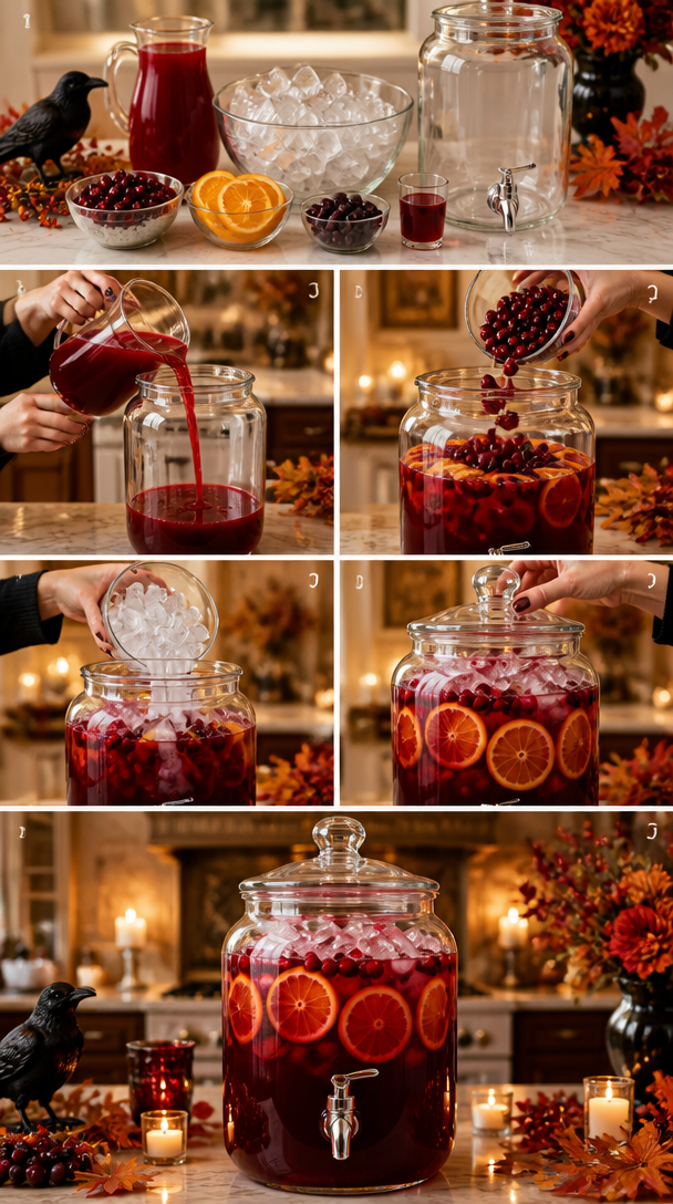 Vampire’s Kiss Punch – Easy Halloween Party Cocktail - Styled By Daisies