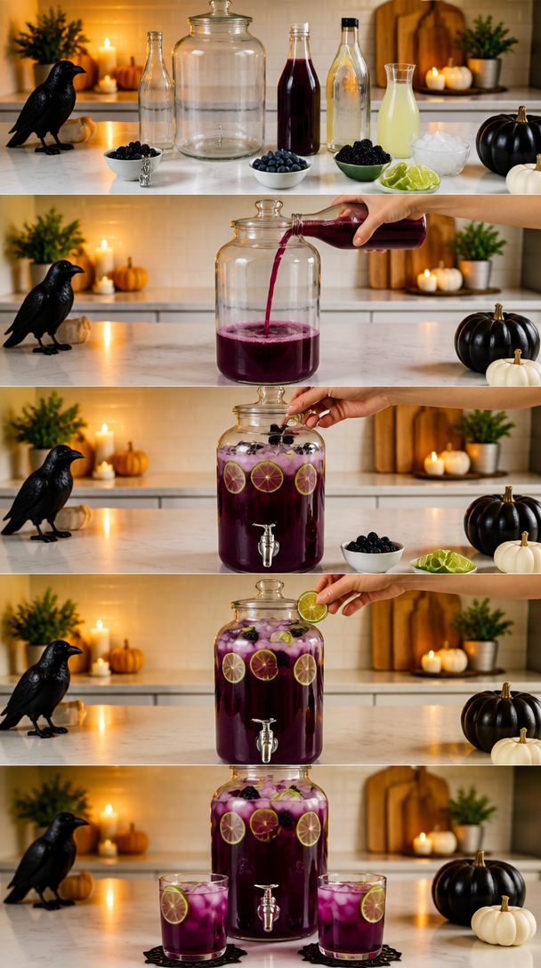 Hocus Pocus Purple Punch – Easy Halloween Cocktail Recipe - Styled By Daisies