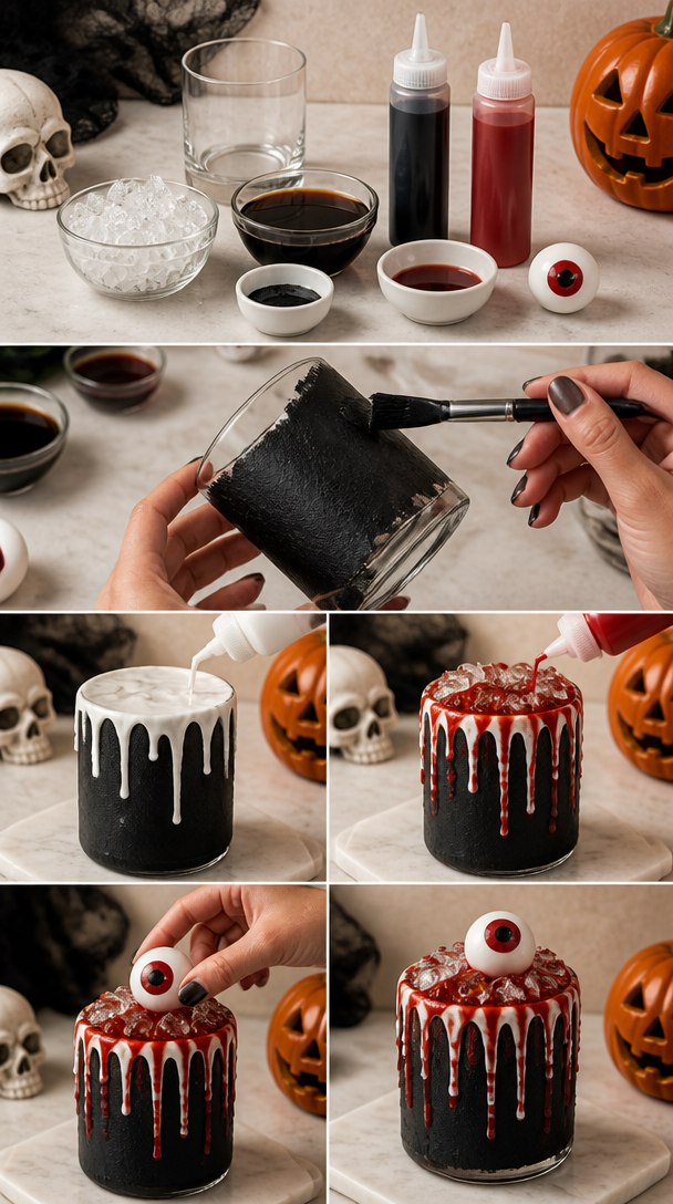 Spooky Halloween Black Russian Cocktail - Styled By Daisies