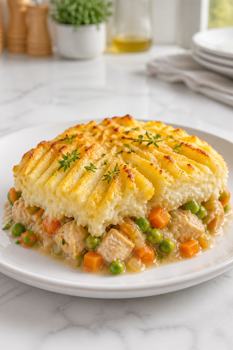 Thanksgiving Turkey Shepherd's Pie Bake