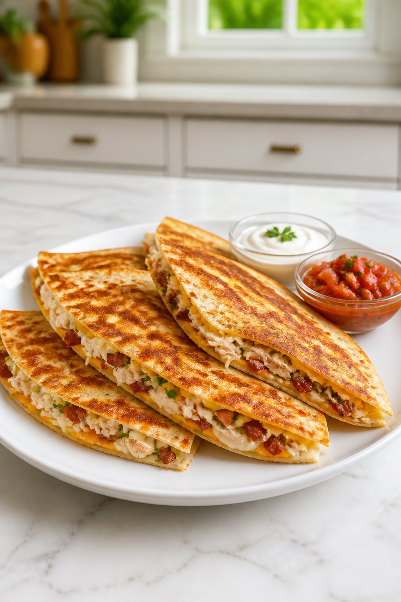 Classic Turkey Bacon Quesadilla Melt