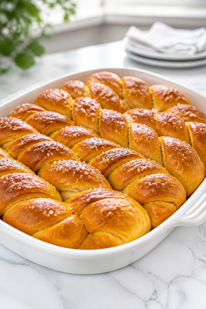 Classic Pumpkin Dinner Roll Twist