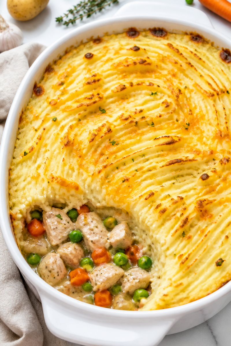 Thanksgiving Turkey Shepherd's Pie Bake