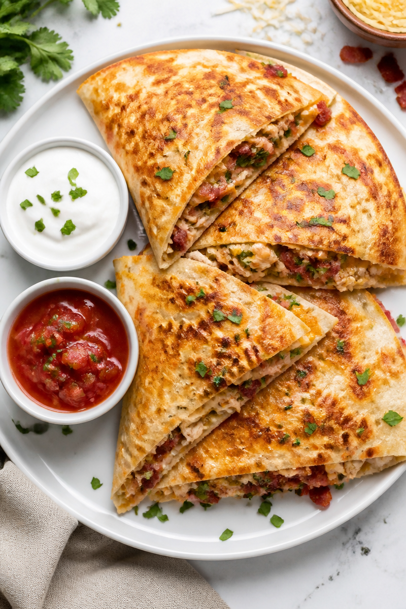 Classic Turkey Bacon Quesadilla Melt
