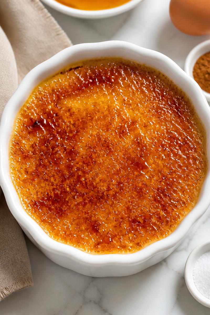 Classic Pumpkin Creme Brulee Custard