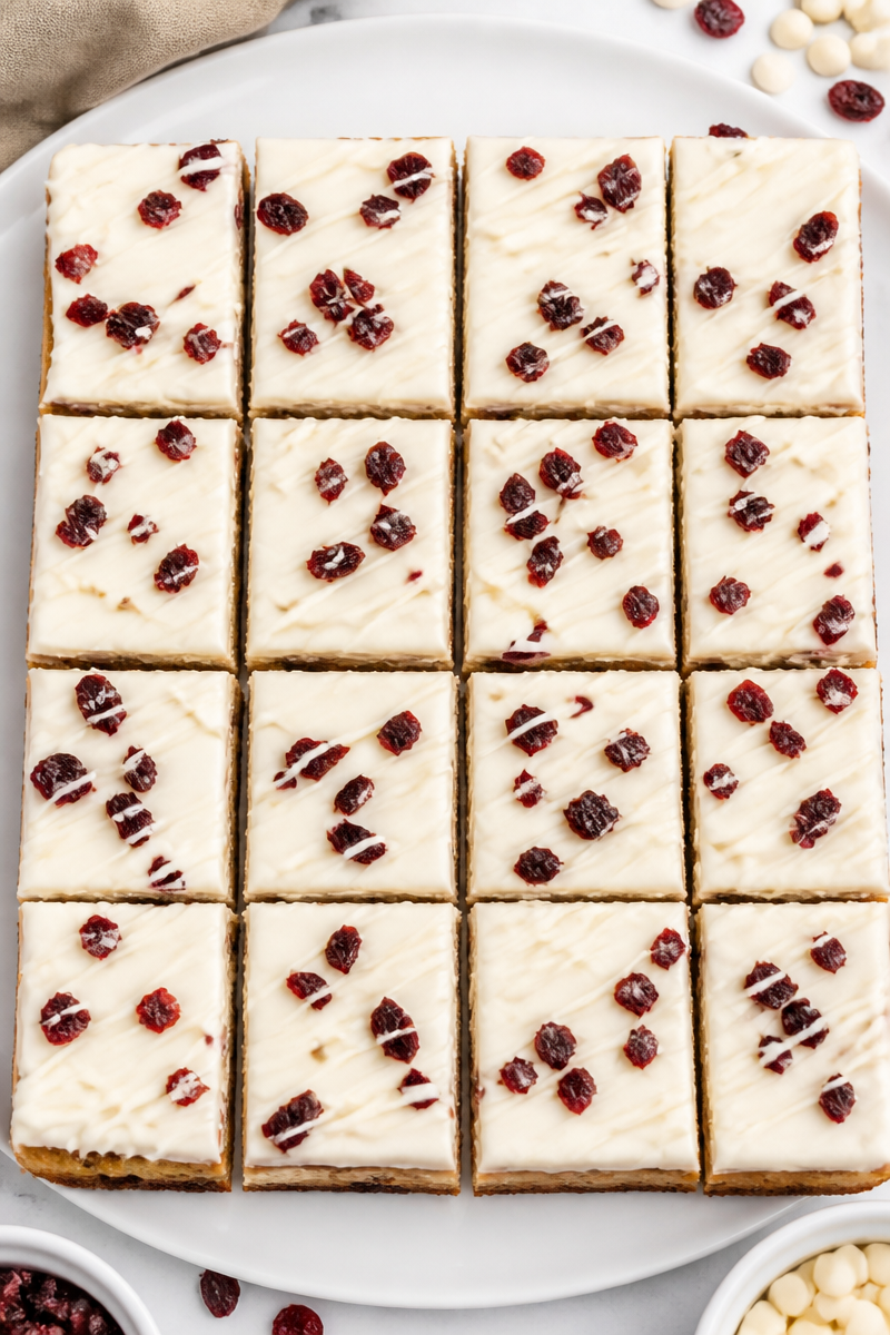 Classic Cranberry Bliss Bar Square