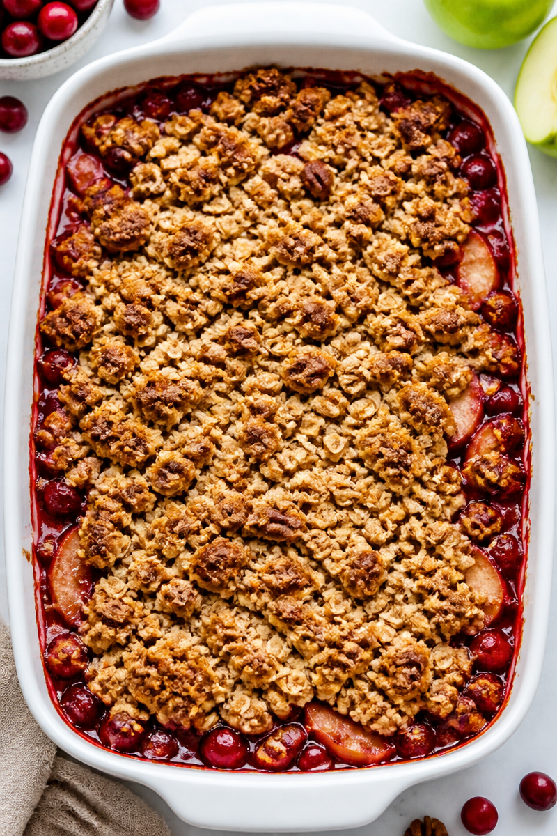 Classic Apple Cranberry Crisp Bake