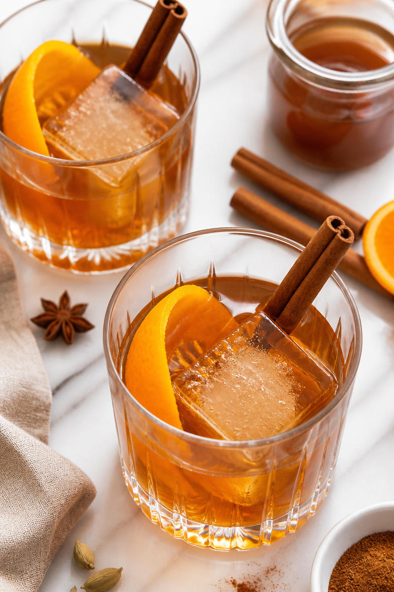 Classic Pumpkin Old Fashioned Cocktail