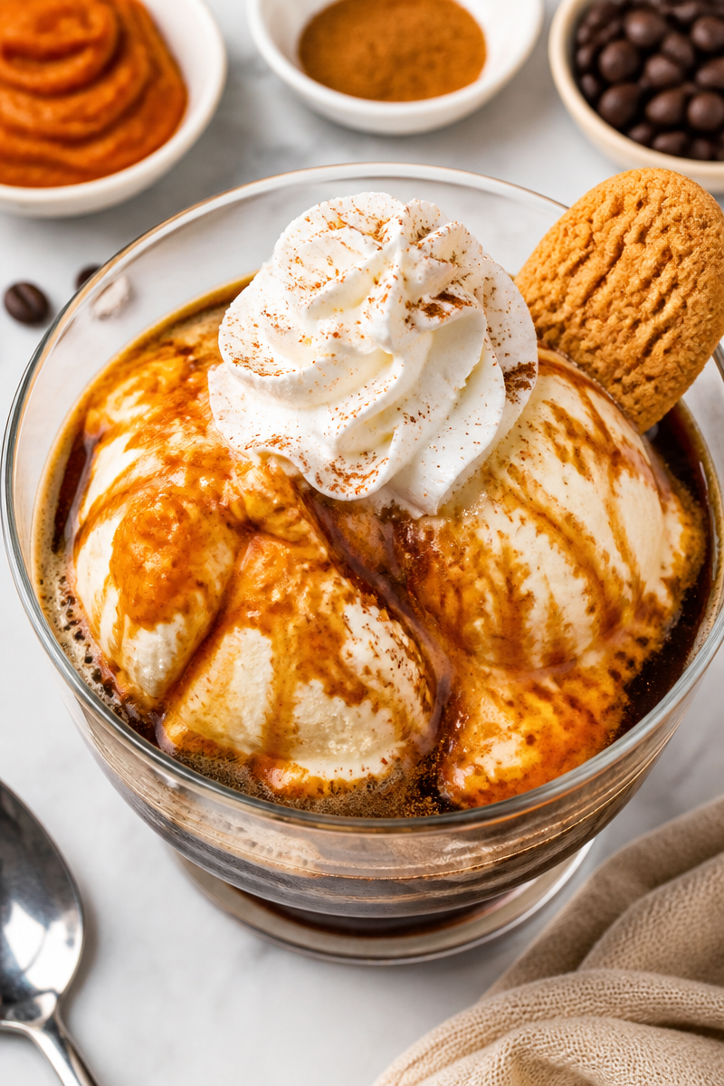 Classic Pumpkin Spice Affogato Dessert