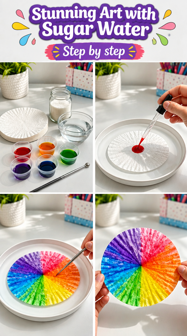 Create Stunning Art with Sugar Water: Perfect for Craft Day Fun