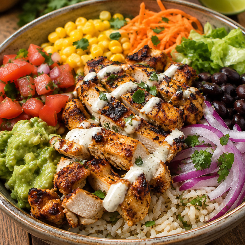 Build-Your-Own Mexican Chicken Bowls (Easy Dinner Idea!)