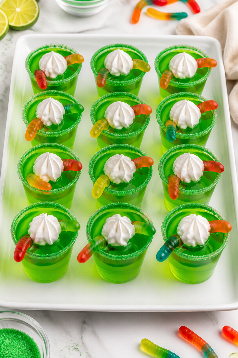 Halloween Jello Shot Worm Cup