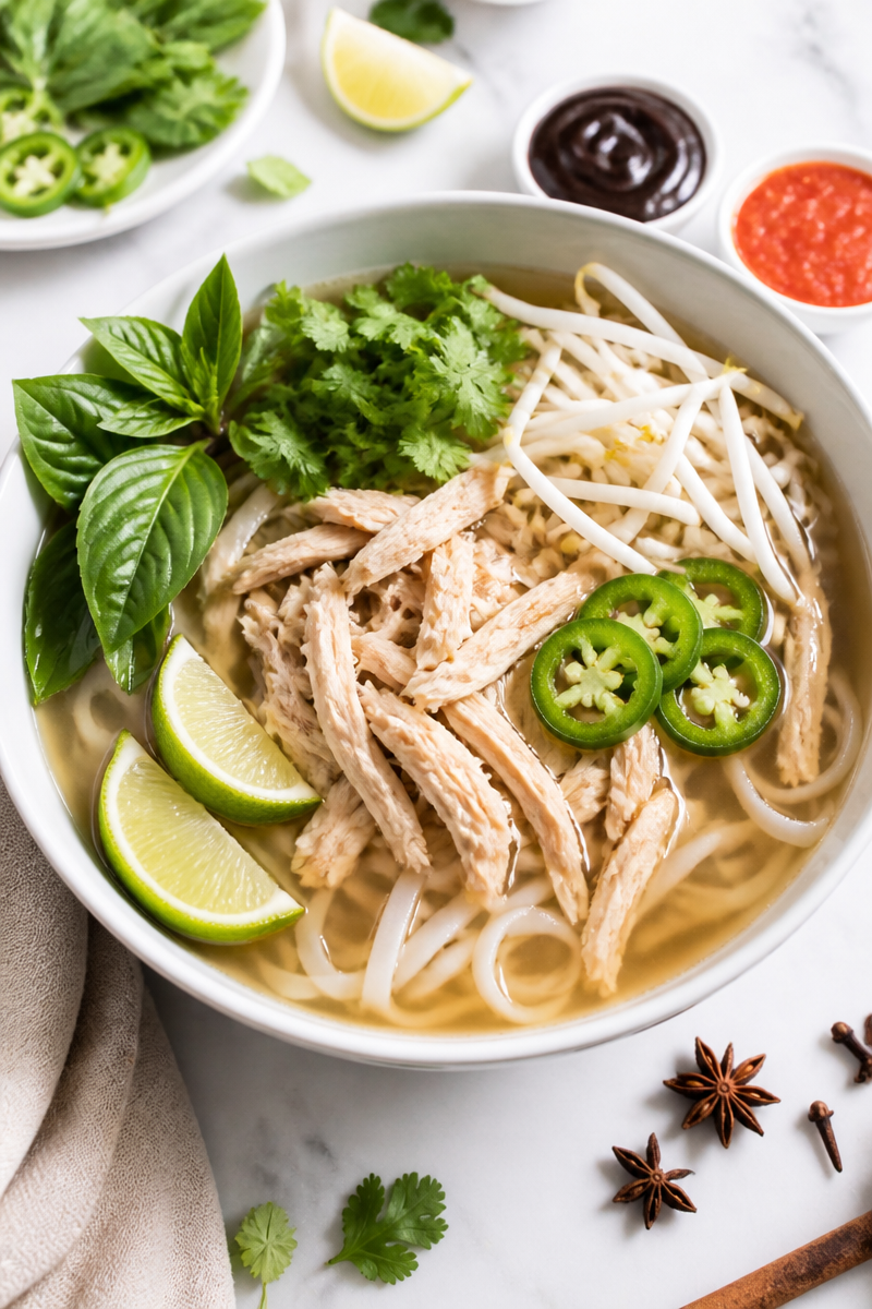 Vietnamese Turkey Pho Noodle Bowl