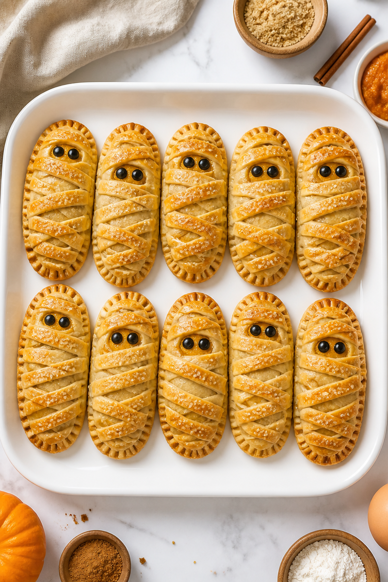 Mummy Hand Pie Pumpkin Filling
