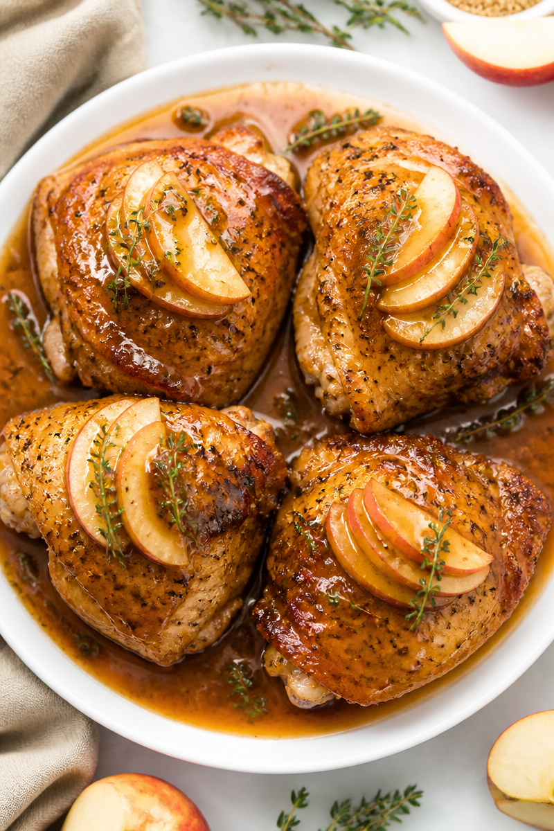 Roasted Turkey Thigh Cider Glaze