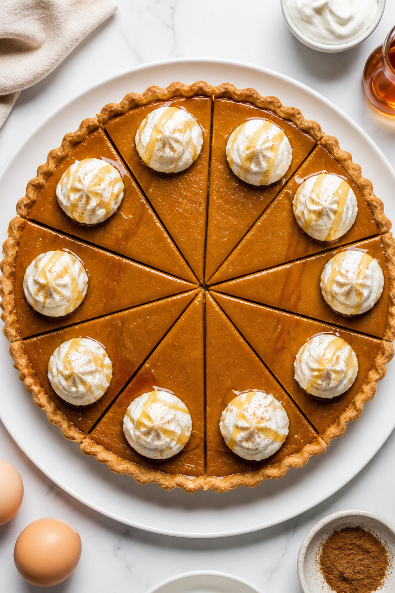 Maple Pumpkin Creme Fraiche Tart