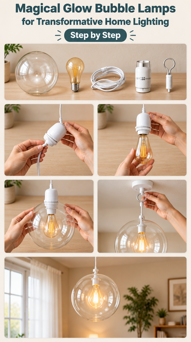 Magical Glow Bubble Lamps for Transformative Home Lighting