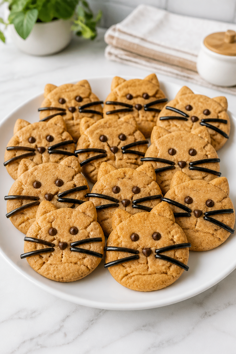 Black Cat Peanut Butter Cookie