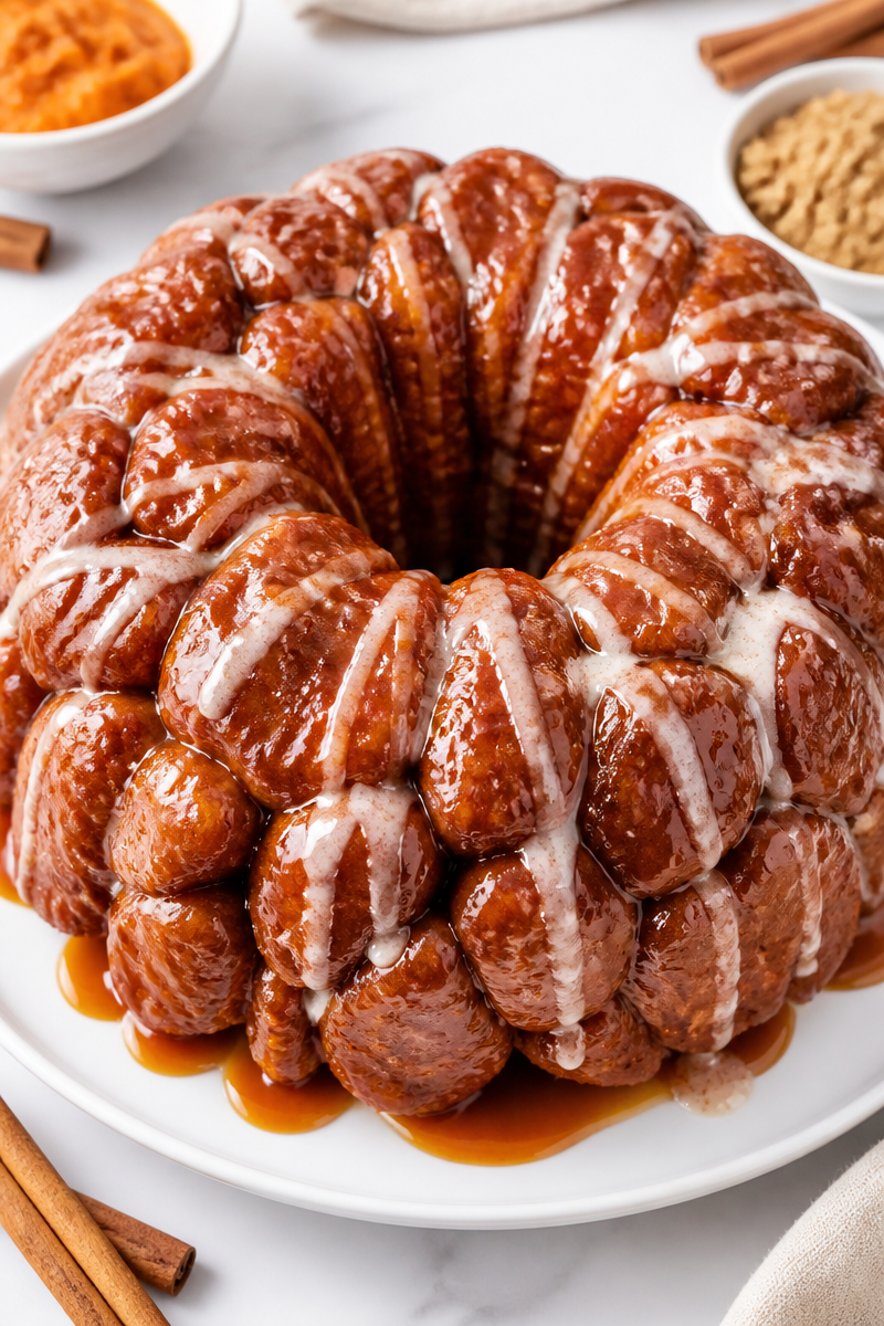 Pumpkin Spice Monkey Bread Pull-Apart
