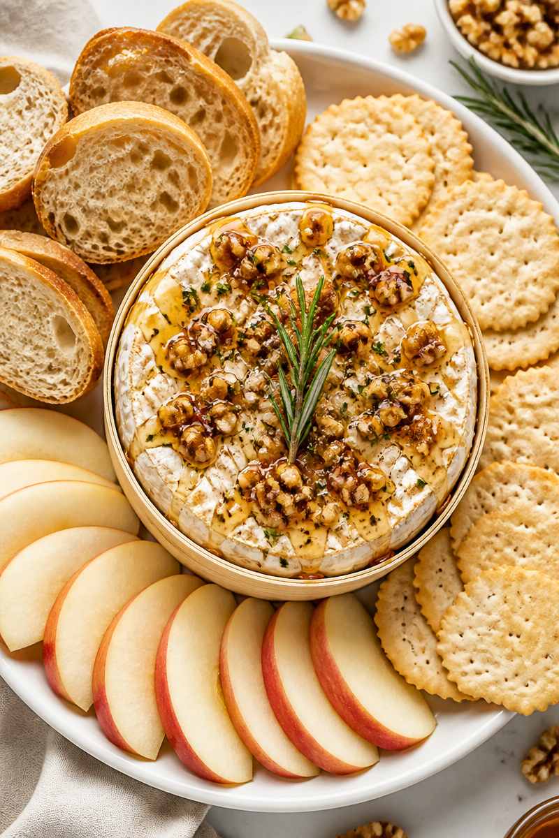 Maple Walnut Baked Camembert Wheel