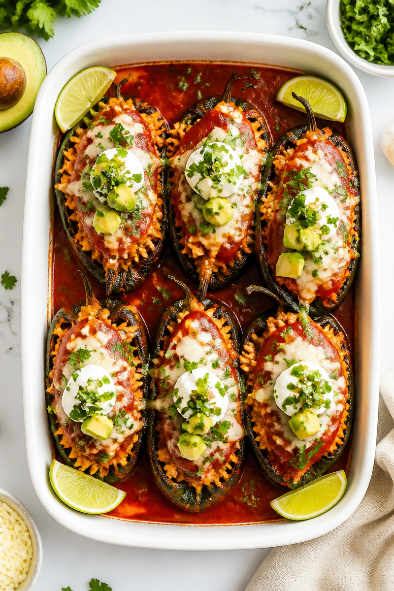 Turkey Stuffed Poblano Pepper Bowl