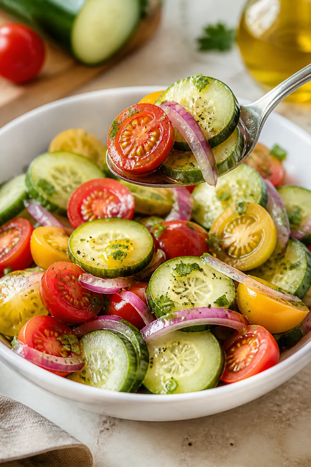 Cucumber Tomato Salad 32 Cucumber Tomato Salad