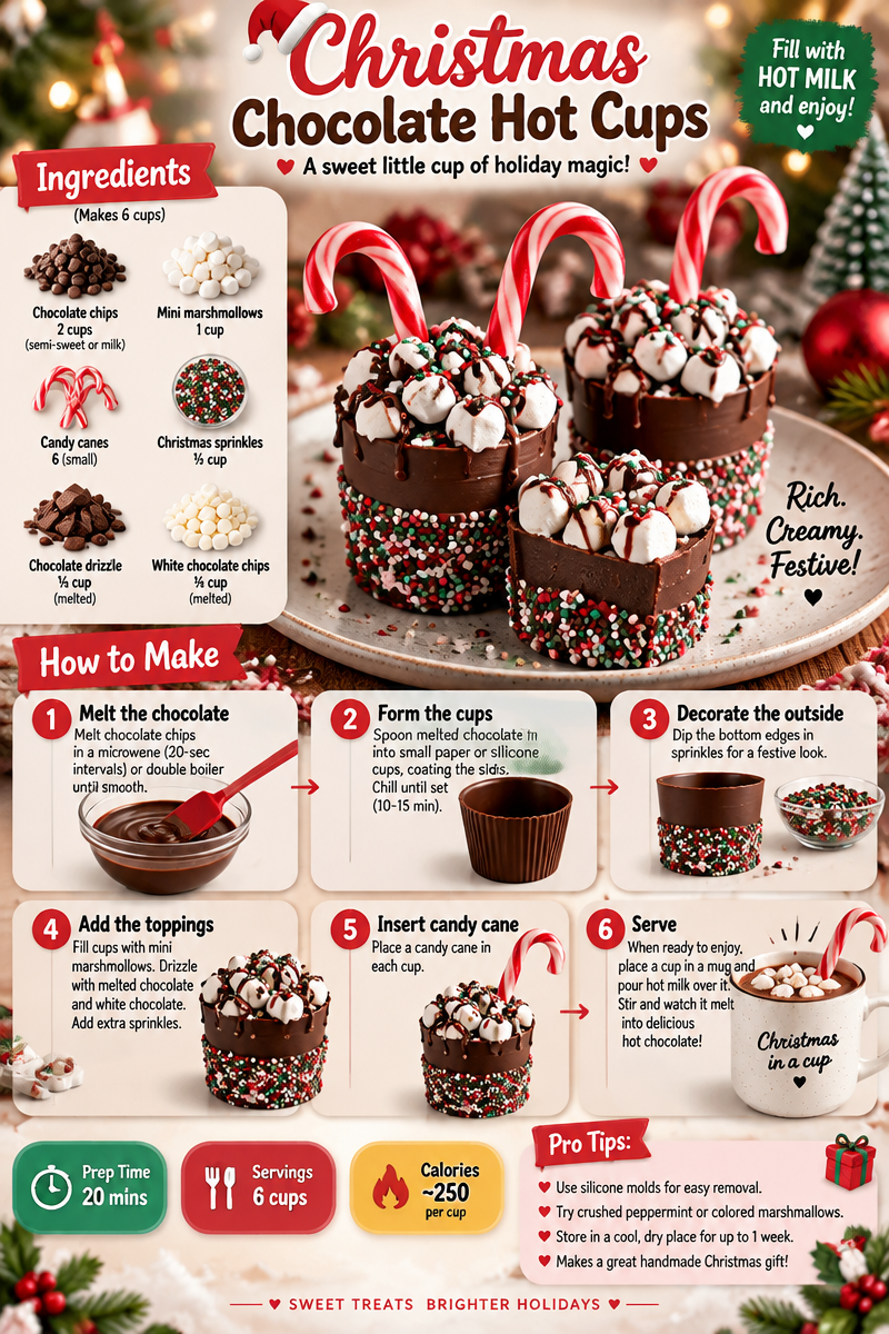 Christmas Chocolate Hot Cups