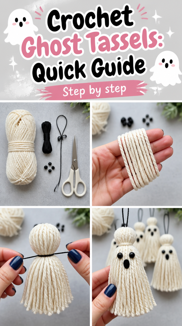 Crochet Ghost Tassels: Quick Guide 5 Crochet Ghost Tassels: Quick Tip