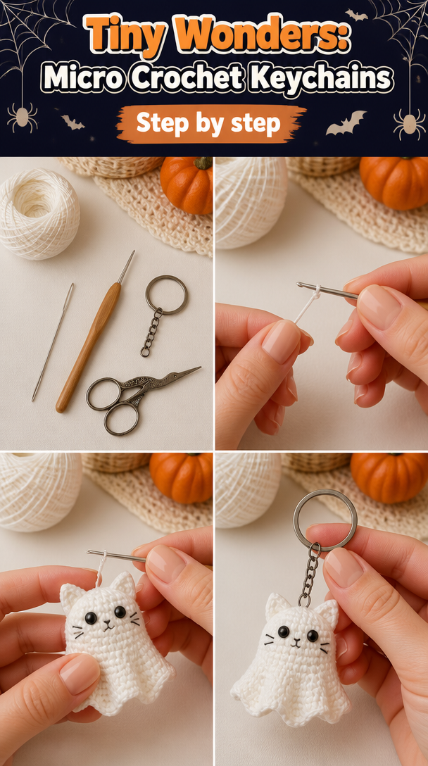 Tiny Wonders: Micro Crochet Keychain Crafts